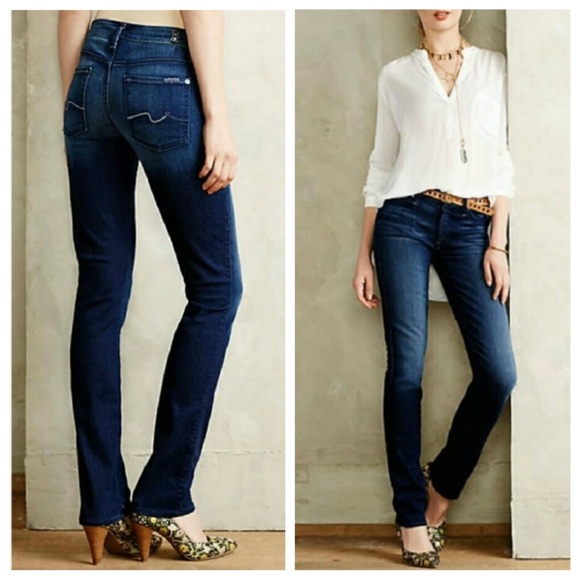 👖 7 For All Mankind Straight Leg Jeans - Picture 1 of 14